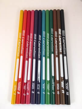 RARE 24 Laurentien ERASABLE Pencil Crayons OLDER 2004
