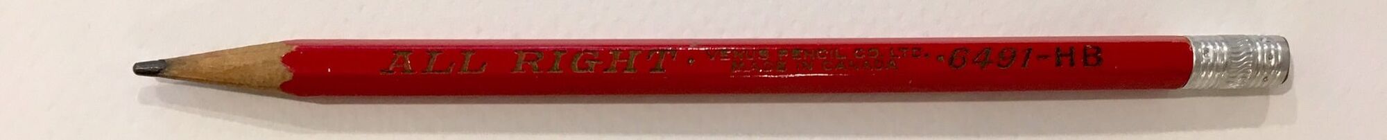 4 GOLIATH Vintage Thick Pencils Wide Lead by Venus #89 RED